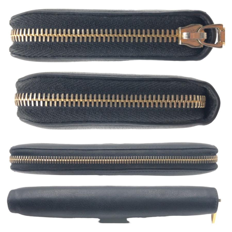 SAINT LAURENT サンローラン YSL ブラック 黒 ゴールド金具 レザー 