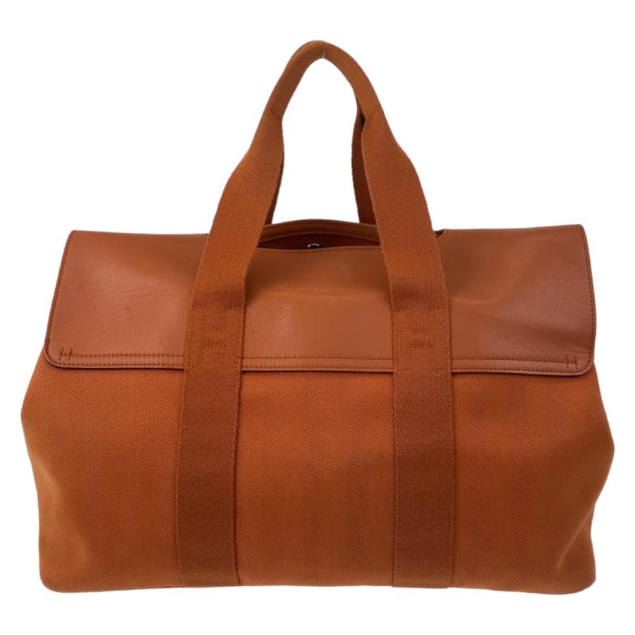 HERMES エルメス ヴァルパライソ GM オレンジ シルバー金具 トワル  
