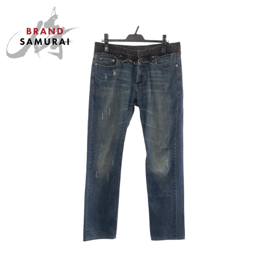 美品 DIOR HOMME ディオール オム ベック期 サイズ32 ブルー デニム 5EH1011482 デニムパンツ ストレートデニム メンズ 406436 | Dior HOMME