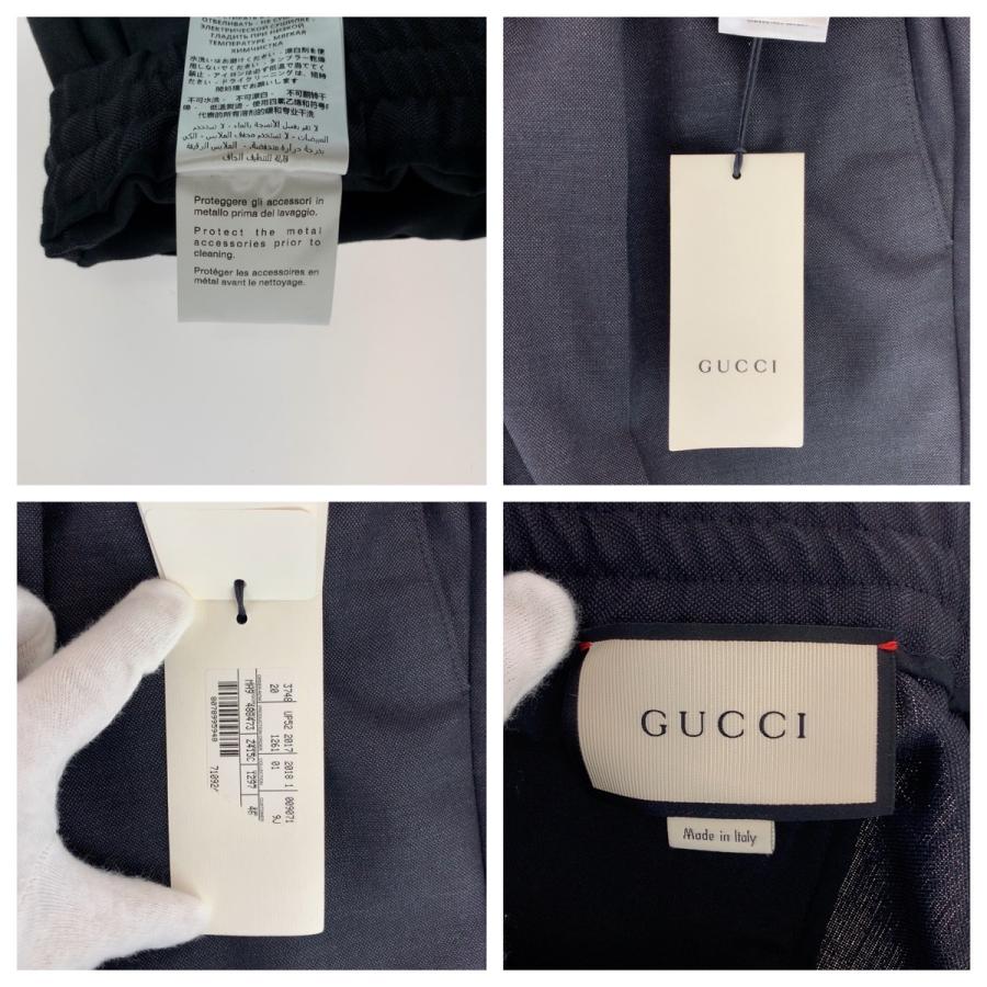 新品未使用 GUCCI グッチ サイズ46 ブラック 黒 ウール コットン モヘヤ 445529 パンツ 長ズボン  メンズ 406441 新品 | GUCCI | 03
