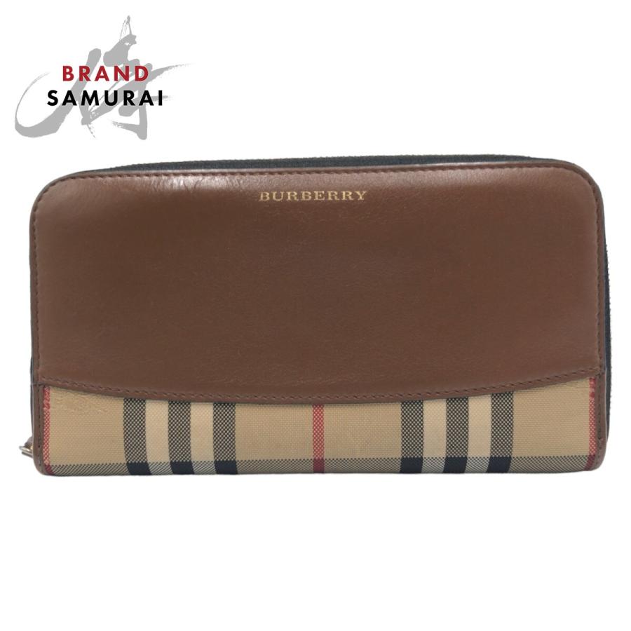 BURBERRY（バーバリー） 美品 チェック柄 シャドーホース ブラウン