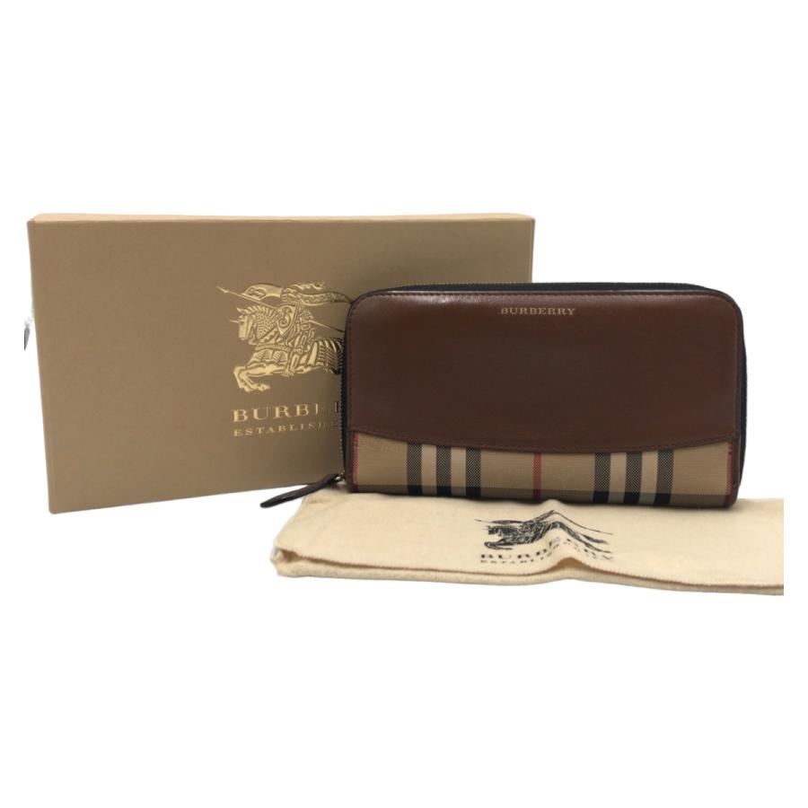 BURBERRY（バーバリー） 美品 チェック柄 シャドーホース ブラウン