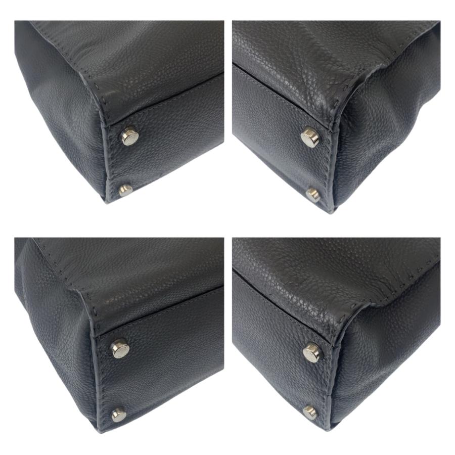 FENDI（フェンディ） 美品 セレリア ピーカブー グレー シルバー金具