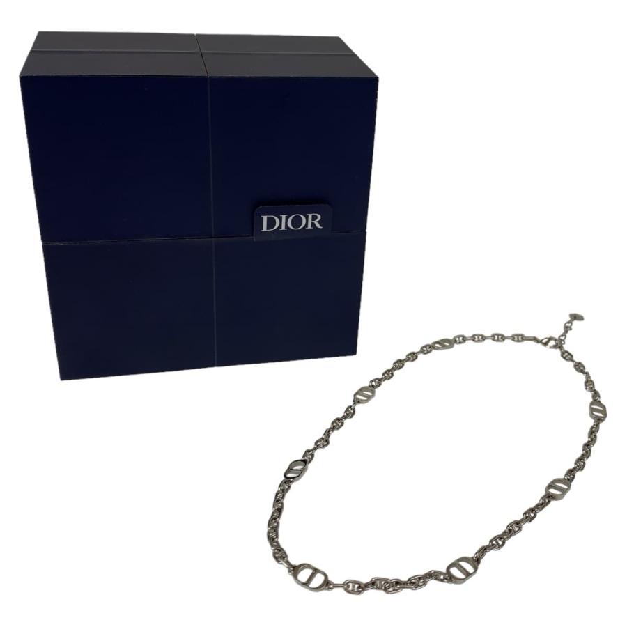 美品 Dior ディオール CDロゴ シルバー 銀 シルバー ネックレス ペンダント 男女兼用 406470 |  | 04