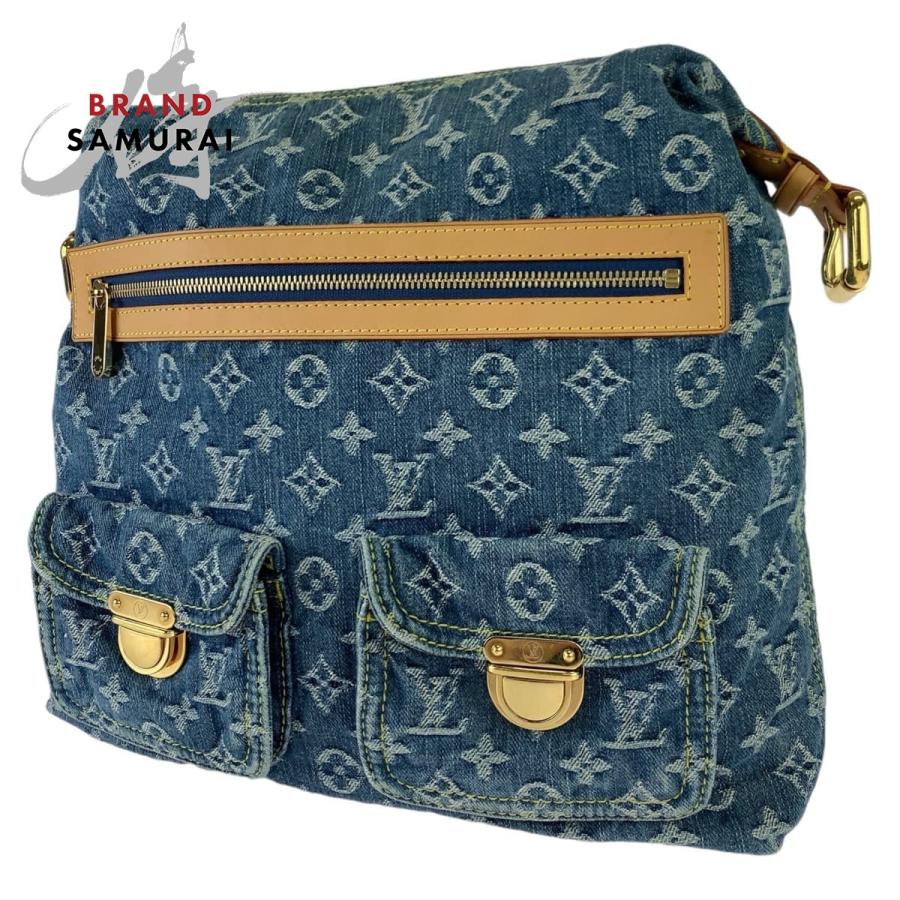 LOUIS VUITTON 美品 ルイヴィトン モノグラムデニム バギーGM