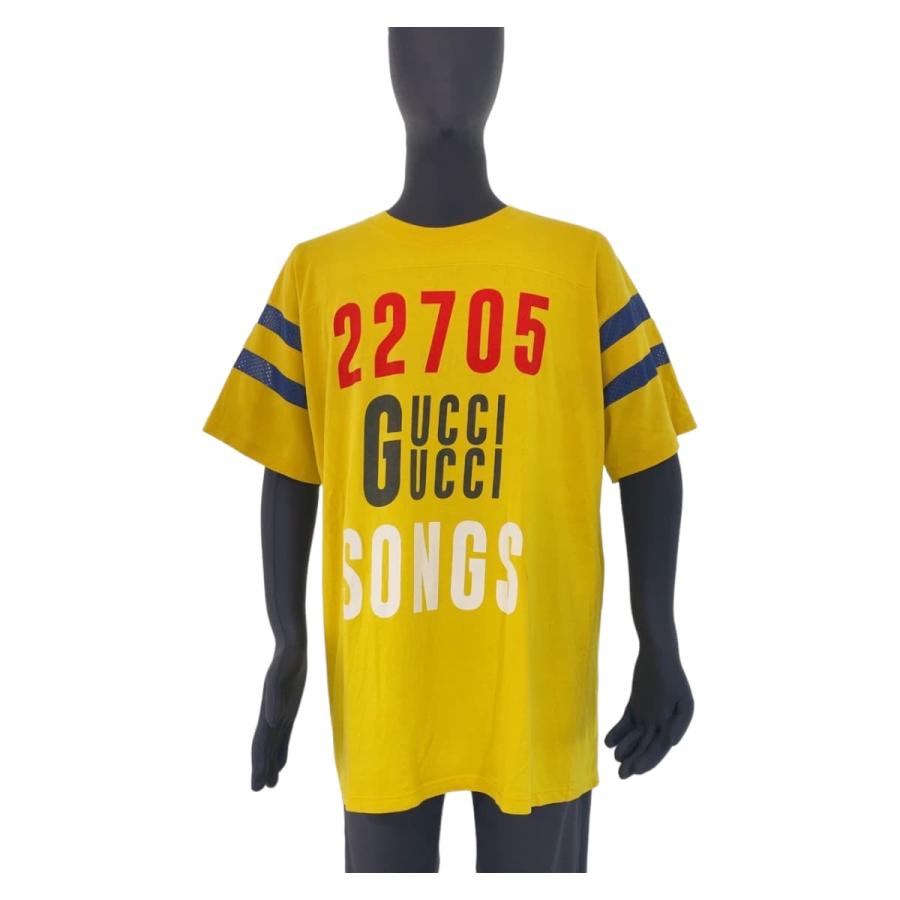 GUCCI（グッチ） 美品 サイズL イエロー コットン 655459 XJDXM 半袖T