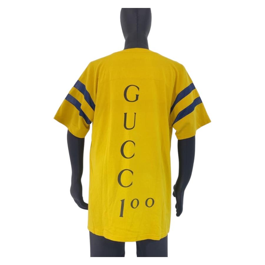美品　GUCCI グッチ　ヴィンテージ　フルーツ柄　半袖Tシャツ　イエロー　M GUCCI（グッチ） 美品 サイズL イエロー コットン 655459 XJDXM 半袖T