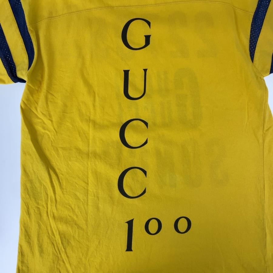 GUCCI（グッチ） 美品 サイズL イエロー コットン 655459 XJDXM 半袖T