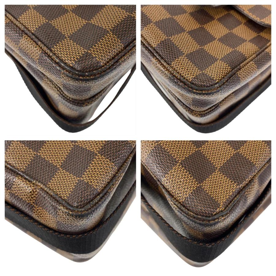 LOUIS VUITTON ルイヴィトン ダミエ ブロードウェイ ショルダーバッグ ハンドバッグ ブラウン レザー×PVC N42270 ゴールド金具 ブロードウェイ（LOUIS VUITTON） ルイヴィトン バッグ 中古