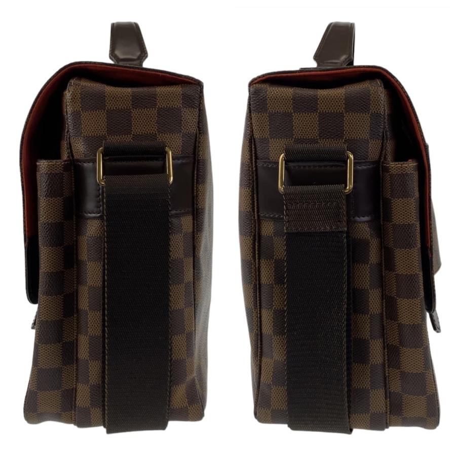 LOUIS VUITTON ルイヴィトン ダミエ ブロードウェイ ショルダーバッグ ハンドバッグ ブラウン レザー×PVC N42270 ゴールド金具 LOUIS VUITTON（ルイ・ヴィトン） ダミエ ブロードウェイ ブラウン