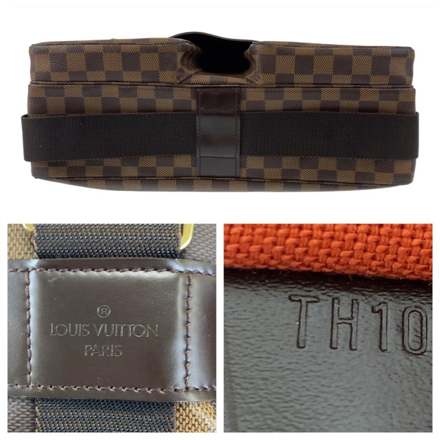 LOUIS VUITTON ルイヴィトン ダミエ ブロードウェイ ショルダーバッグ ハンドバッグ ブラウン レザー×PVC N42270 ゴールド金具 ブロードウェイ（LOUIS VUITTON） ルイヴィトン バッグ 中古