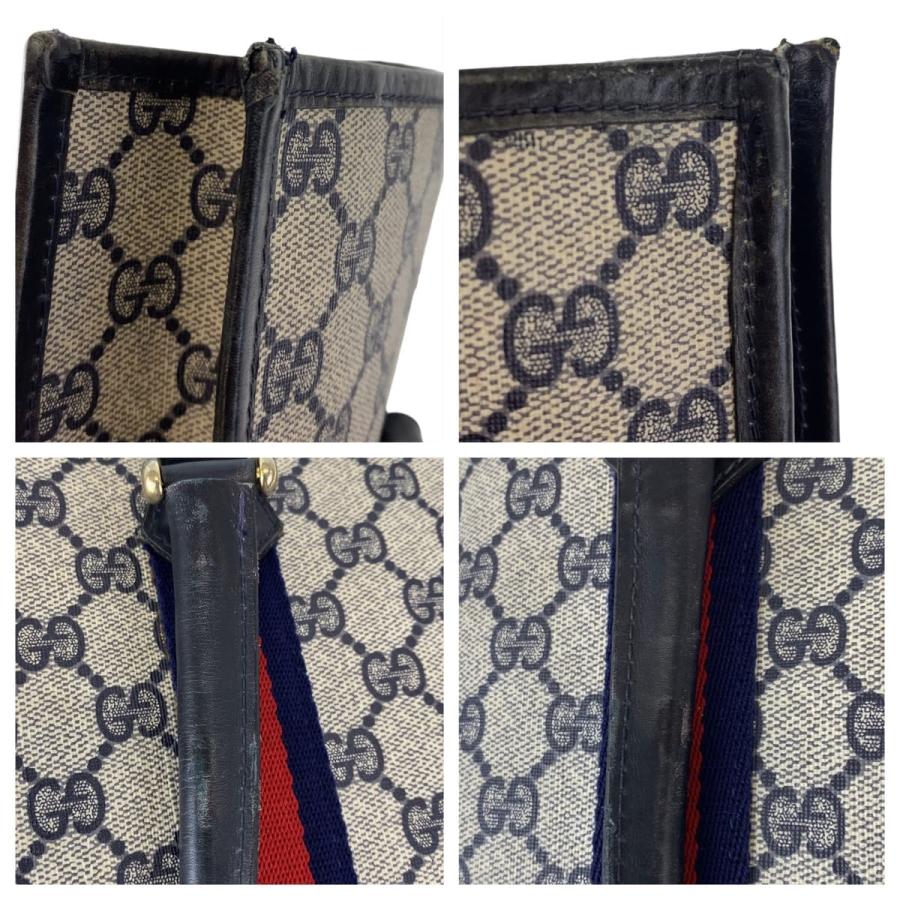 GUCCI（グッチ） ヴィンテージ オールドグッチ シェリーライン グレー