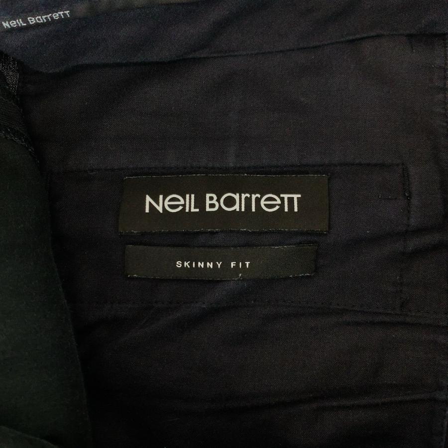 美品 NEIL BARRETT ニールバレット ブラック 黒 シルバー金具 ポリエステル/ウール/コットン PBPA410H H051 パンツ ローライズ 406609 | NEIL BARRETT | 02