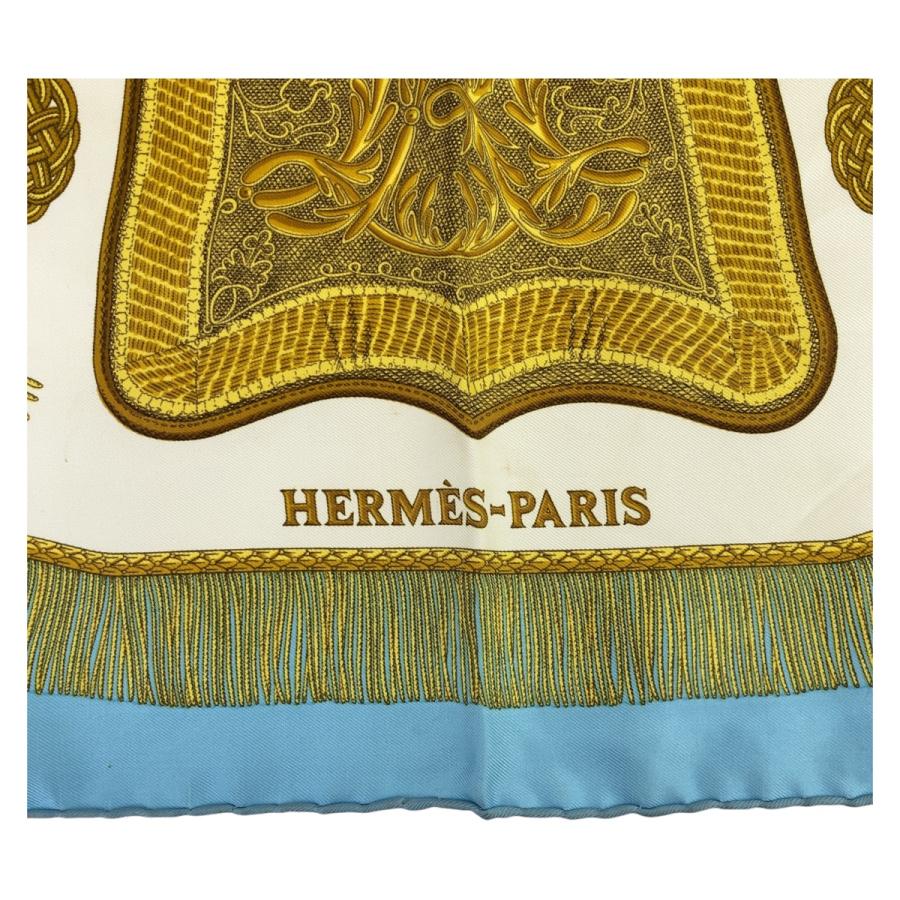 HERMES エルメス サーベル飾袋 カレ90 ブルー 青 マルチカラー シルク スカーフ レディース 406629 | HERMES | 02