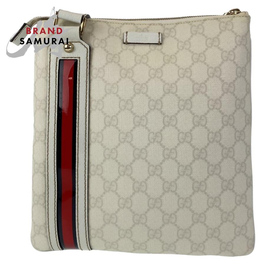 GUCCI（グッチ） 美品 シェリーライン GGスプリーム GG柄 ホワイト 白 