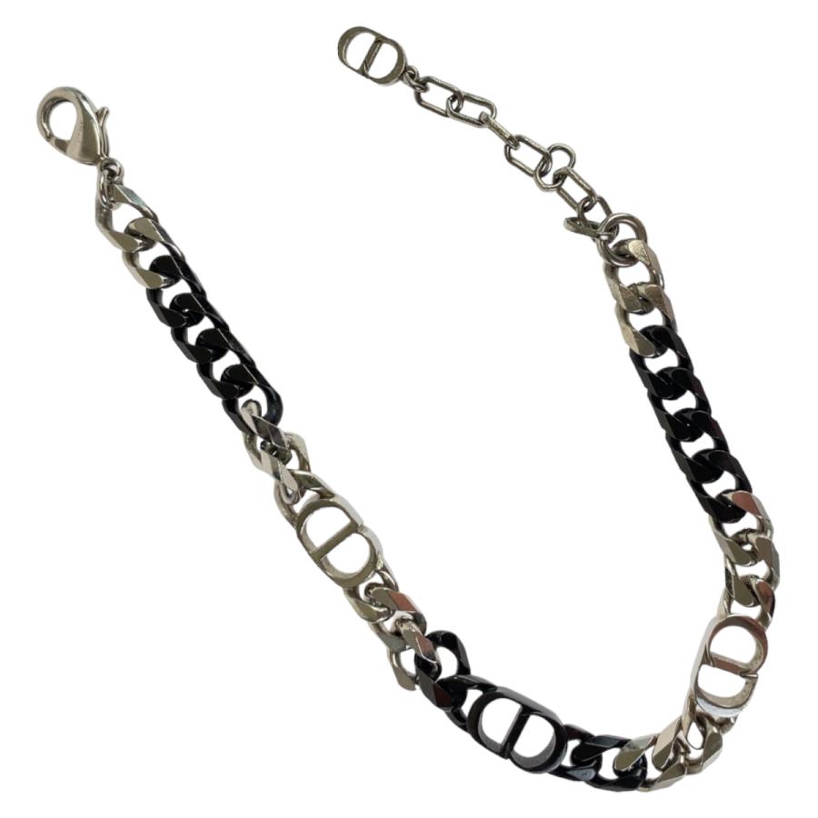 Dior ディオール CD 1947  Birkenstockコラボ シルバー ブラック 黒 メタル ブレスレット CDロゴ メンズ 406670 |  | 03