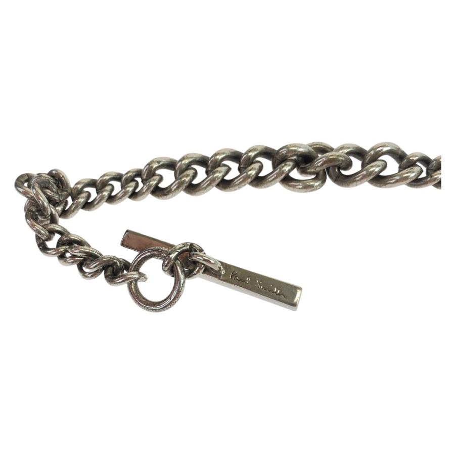 Paul Smith ポール・スミス ロゴバー シルバー 銀 メタル M1A BRAC JFOBC 82 ブレスレット ロゴバー メンズ 406672 | Paul Smith | 05