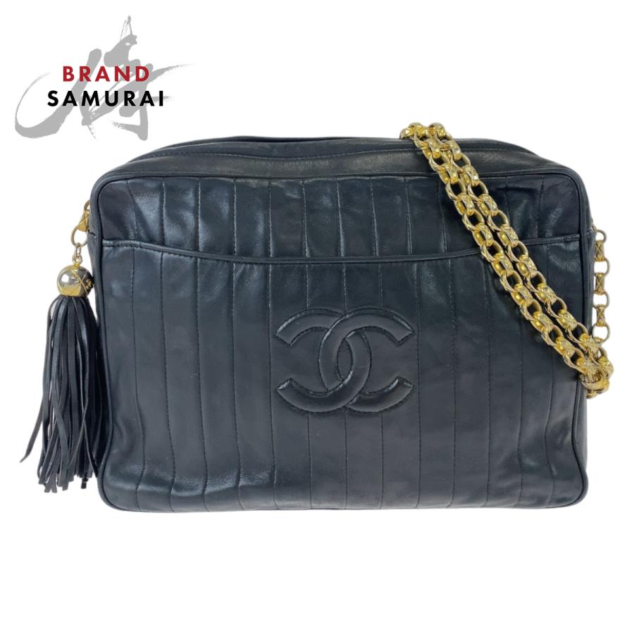 CHANEL（シャネル） マドモアゼル ココマーク フリンジ ブラック 黒 