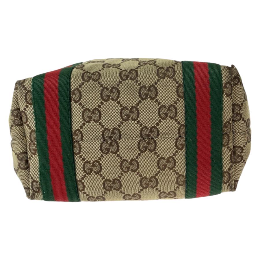 GUCCI（グッチ） シェリーライン チャーム付き ブラウン アイボリー GG
