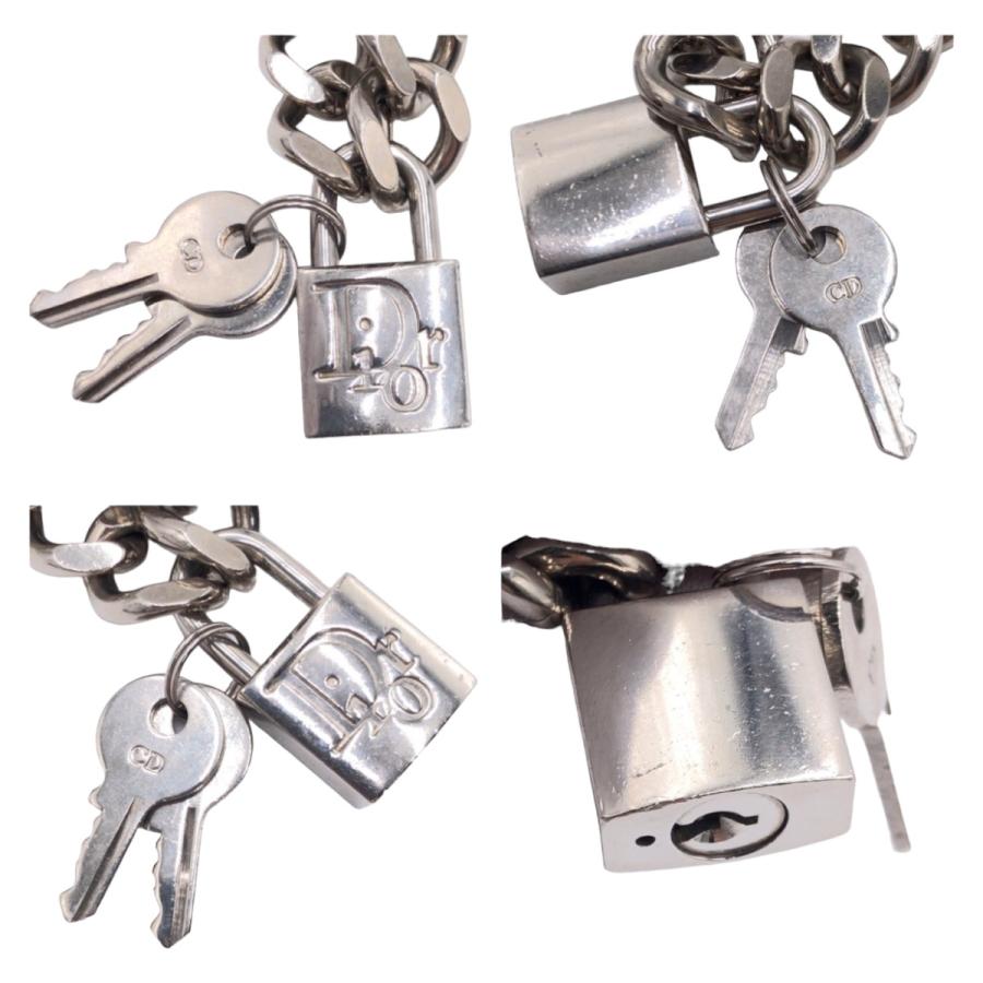 美品 Dior ディオール カデナ パドロック キー シルバー メタル ネックレス ペンダント メンズ 406902 |  | 03