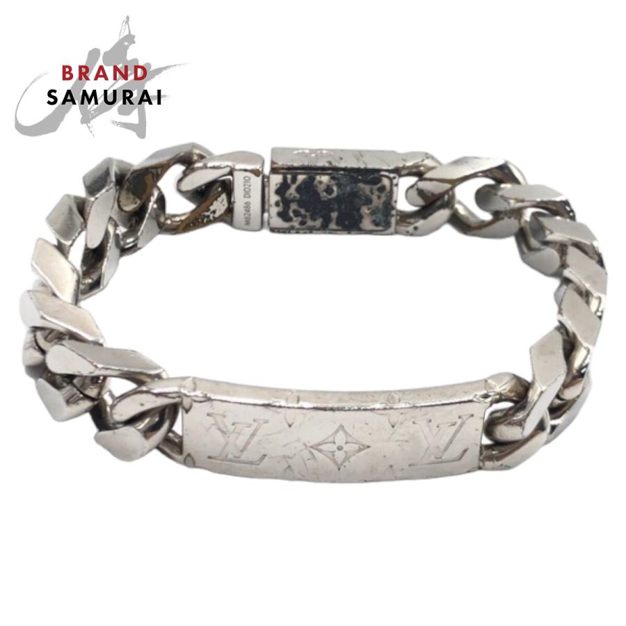 LOUIS VUITTON ルイヴィトン モノグラム シルバー金具 メタル M62486 チェーンブレスレット メンズ 406919 | LOUIS VUITTON