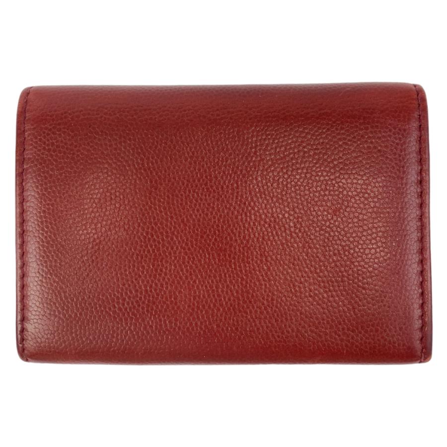 CHANEL（シャネル） 美品 ココマーク レッド 赤 ボルドー シルバー金具