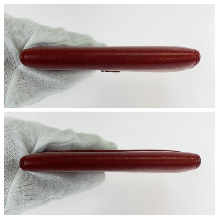 CHANEL（シャネル） 美品 ココマーク レッド 赤 ボルドー シルバー金具