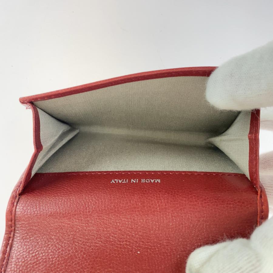 CHANEL（シャネル） 美品 ココマーク レッド 赤 ボルドー シルバー金具