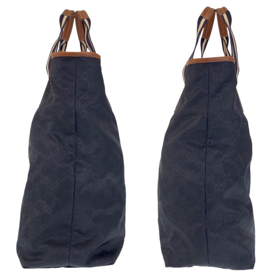 グッチ　ビジネスバッグ　シェリーライン GUCCI（グッチ） シェリーライン ネイビー ゴールド金具 GGキャンバス