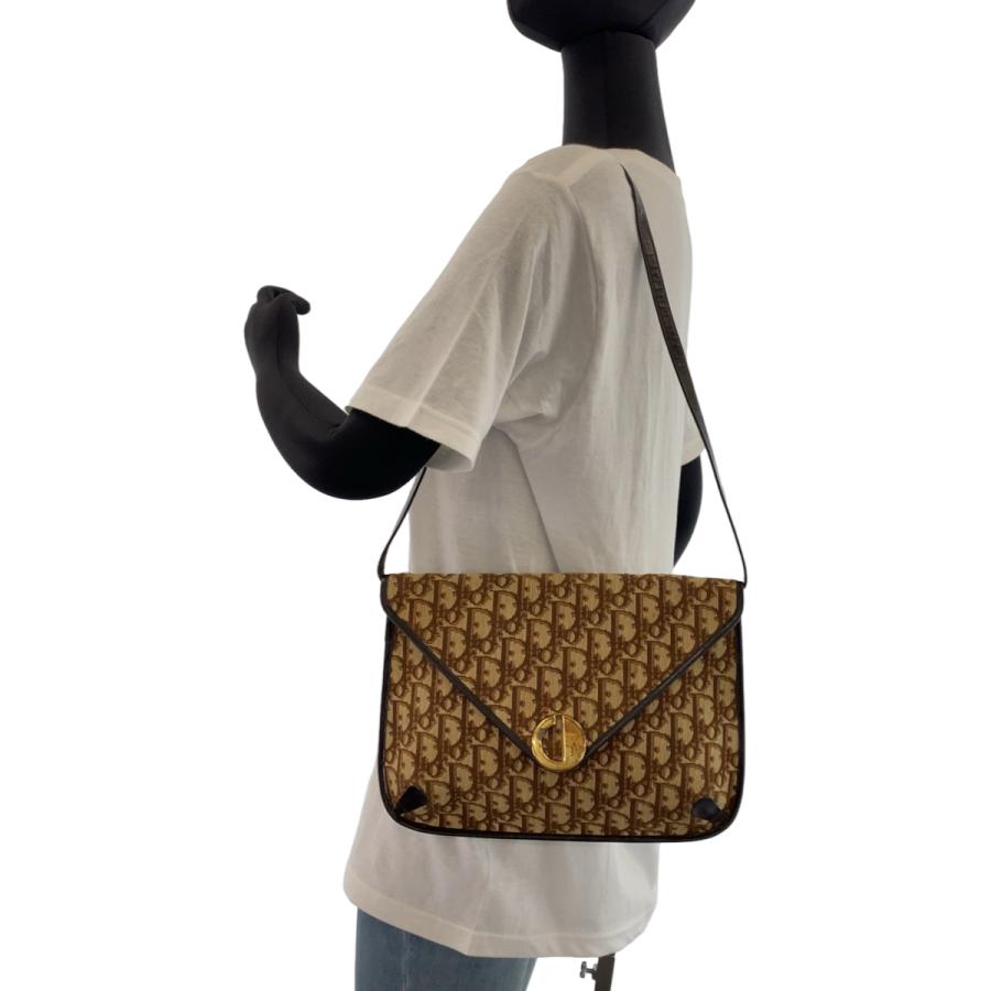 Dior ディオール ヴィンテージ トロッター CDロゴ ブラウン ゴールド