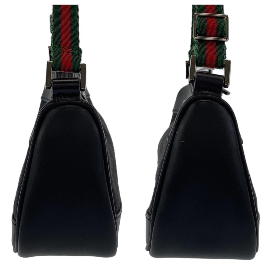 美品 GUCCI グッチ シェリーライン ブラック 黒 シルバー金具 