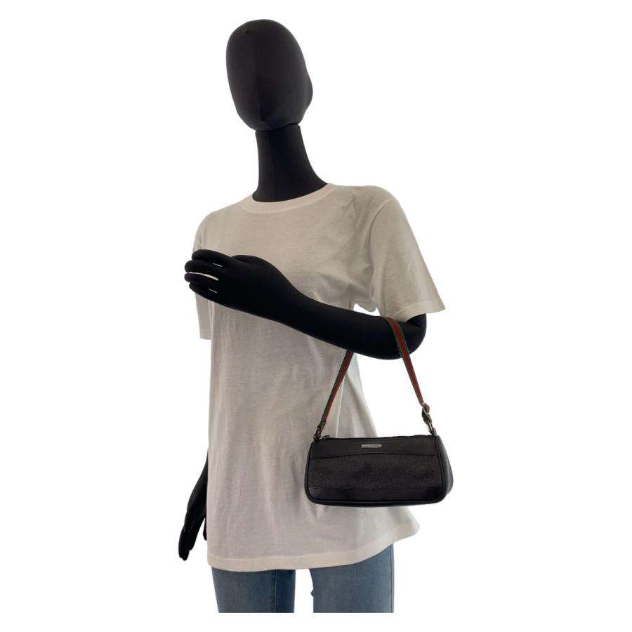 美品 GUCCI グッチ シェリーライン ブラック 黒 シルバー金具 