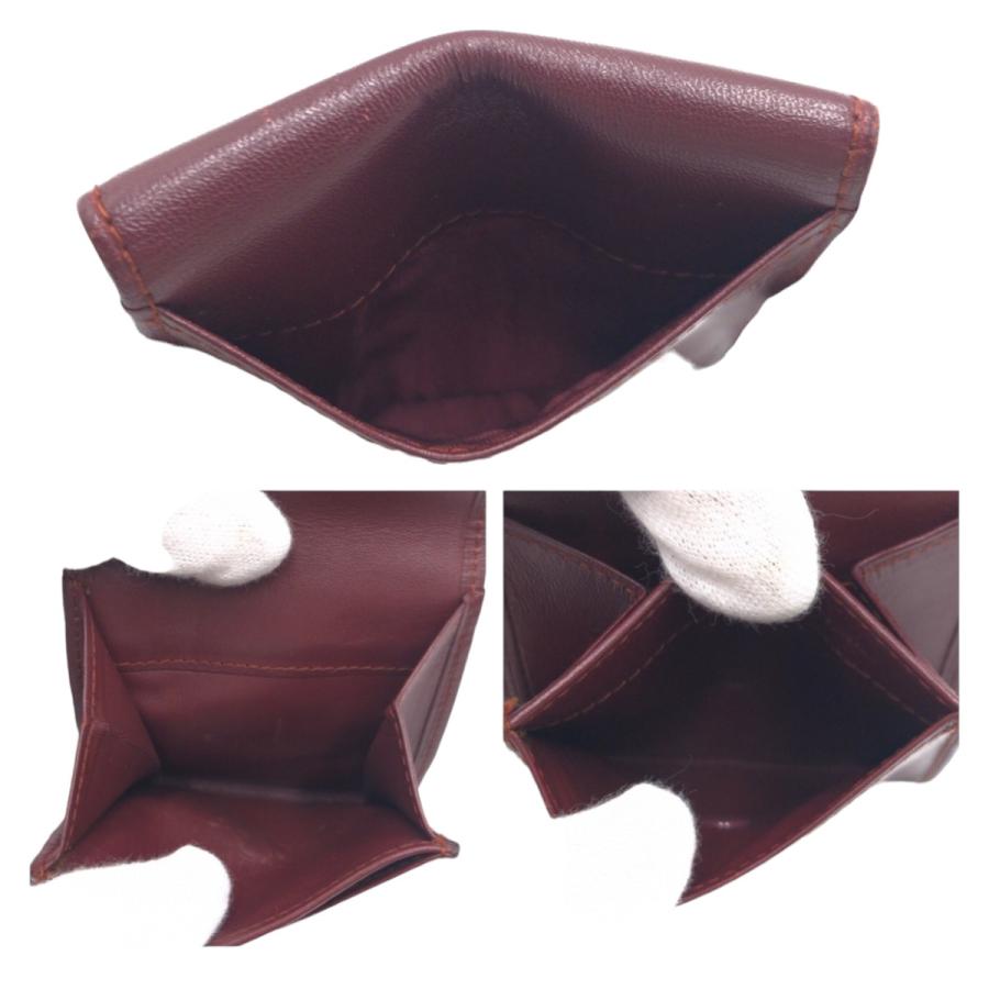 CARTIER カルティエ ヴィンテージ マストライン ワインレッド ボルドー ゴールド金具 レザー コインケース 小銭入れ レディース 407153 | Cartier | 04