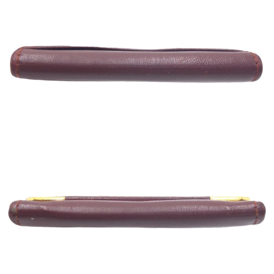 CARTIER カルティエ ヴィンテージ マストライン ワインレッド ボルドー ゴールド金具 レザー コインケース 小銭入れ レディース 407153 | Cartier | 08