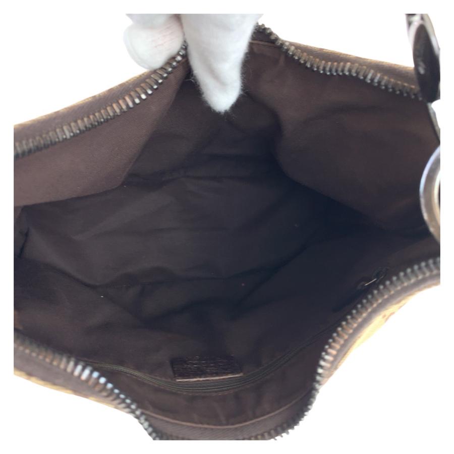 GUCCI（グッチ） ホーボー GG柄 ベージュ ブラウン シルバー金具 GG