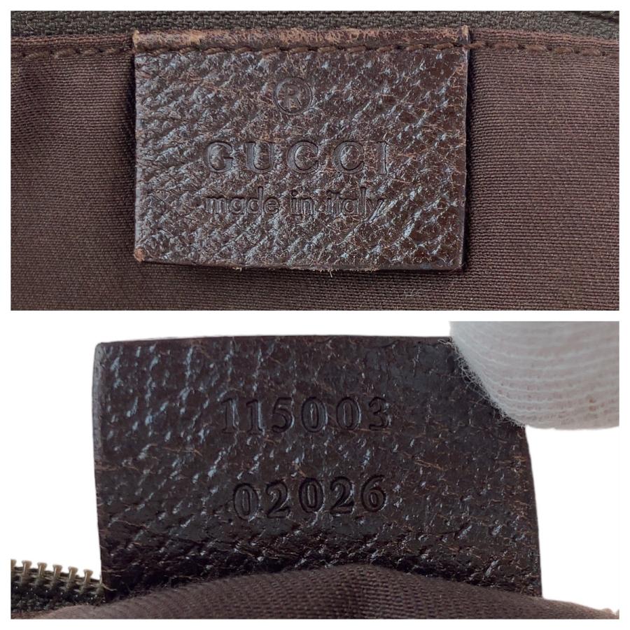 GUCCI（グッチ） ホーボー GG柄 ベージュ ブラウン シルバー金具 GG