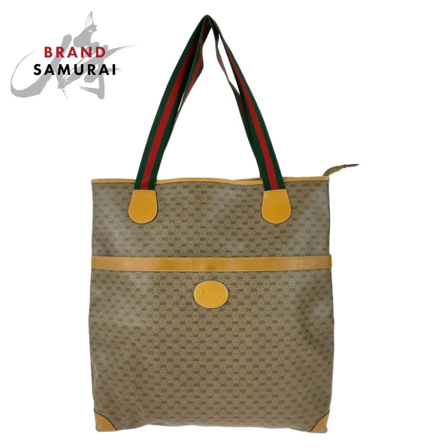 GUCCI（グッチ） オールドグッチ シェリーライン マイクロGG ブラウン