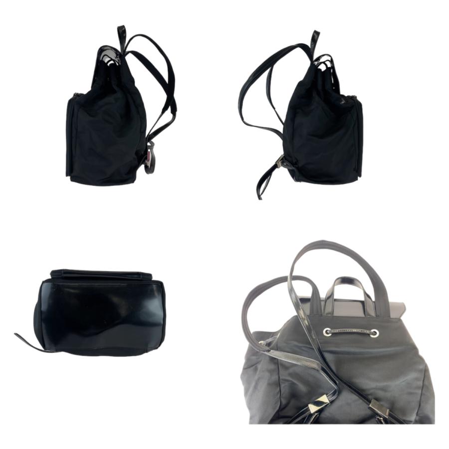 GUCCI（グッチ） 美品 ブラック 黒 シルバー金具 エナメル/ナイロン 