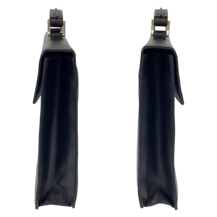 PRADA プラダ サフィアーノ ブラック 黒 シルバー金具 レザー ビジネスバッグ ブリーフケース A4収納 メンズ 407235 | PRADA | 07