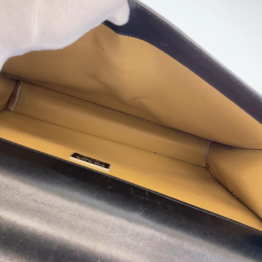 PRADA プラダ サフィアーノ ブラック 黒 シルバー金具 レザー ビジネスバッグ ブリーフケース A4収納 メンズ 407235 | PRADA | 08