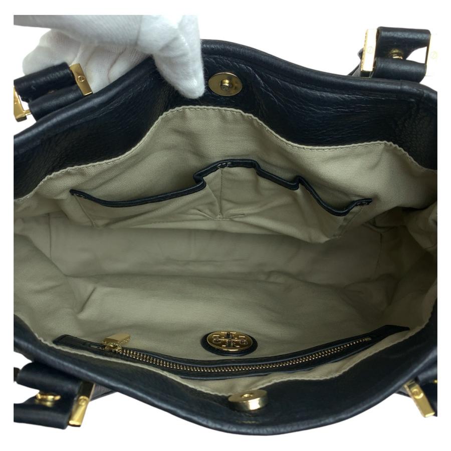 TORY BURCH（トリーバーチ） 美品 アマンダ ブラック 黒 ゴールド金具