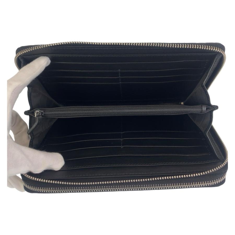 GUCCI（グッチ） 美品 グッチシマ ブラック 黒 シルバー金具 レザー 長