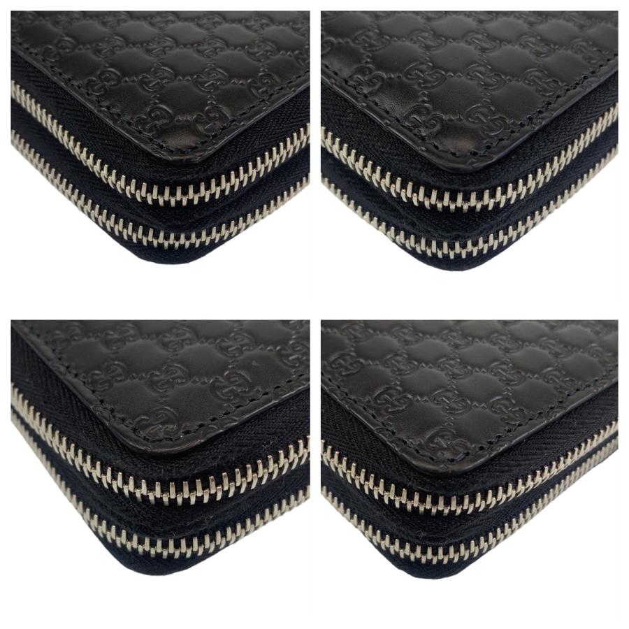 GUCCI（グッチ） 美品 グッチシマ ブラック 黒 シルバー金具 レザー 長