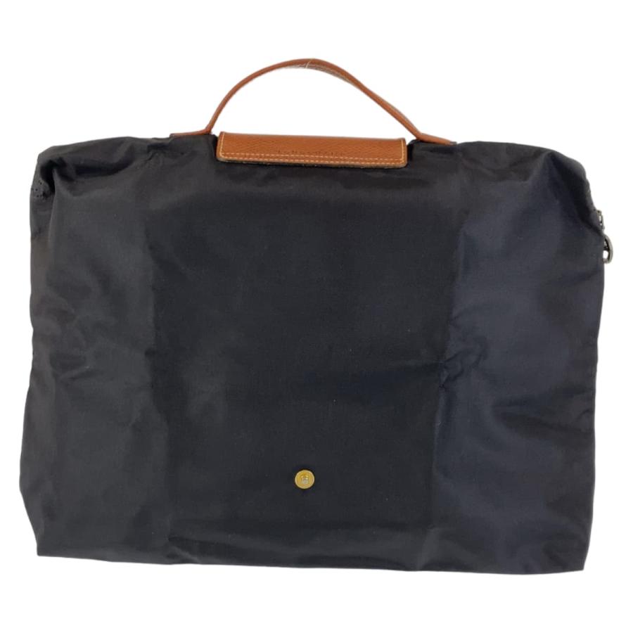 美品 Longchamp ロンシャン ル プリアージュ ブラック 黒 ブラウン ポリエステル/レザー ハンドバッグ 折りたたみバッグ 407293 | LONGCHAMP | 01