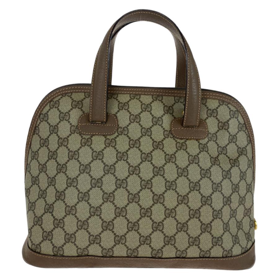 グッチ(Gucci) グッチ ハンドバッグ GGスプリーム GUCCI（グッチ） ヴィンテージ オールドグッチ ブラウン グレー GG