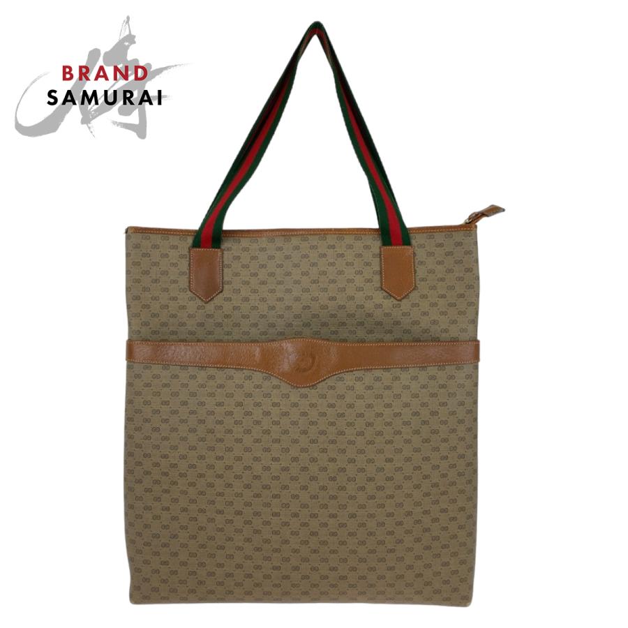 1*す様 オールドGUCCI シェリーライン GGキャンバスクラッチバッグ ミニ GUCCI（グッチ） 美品 オールドグッチ シェリーライン マイクロGG