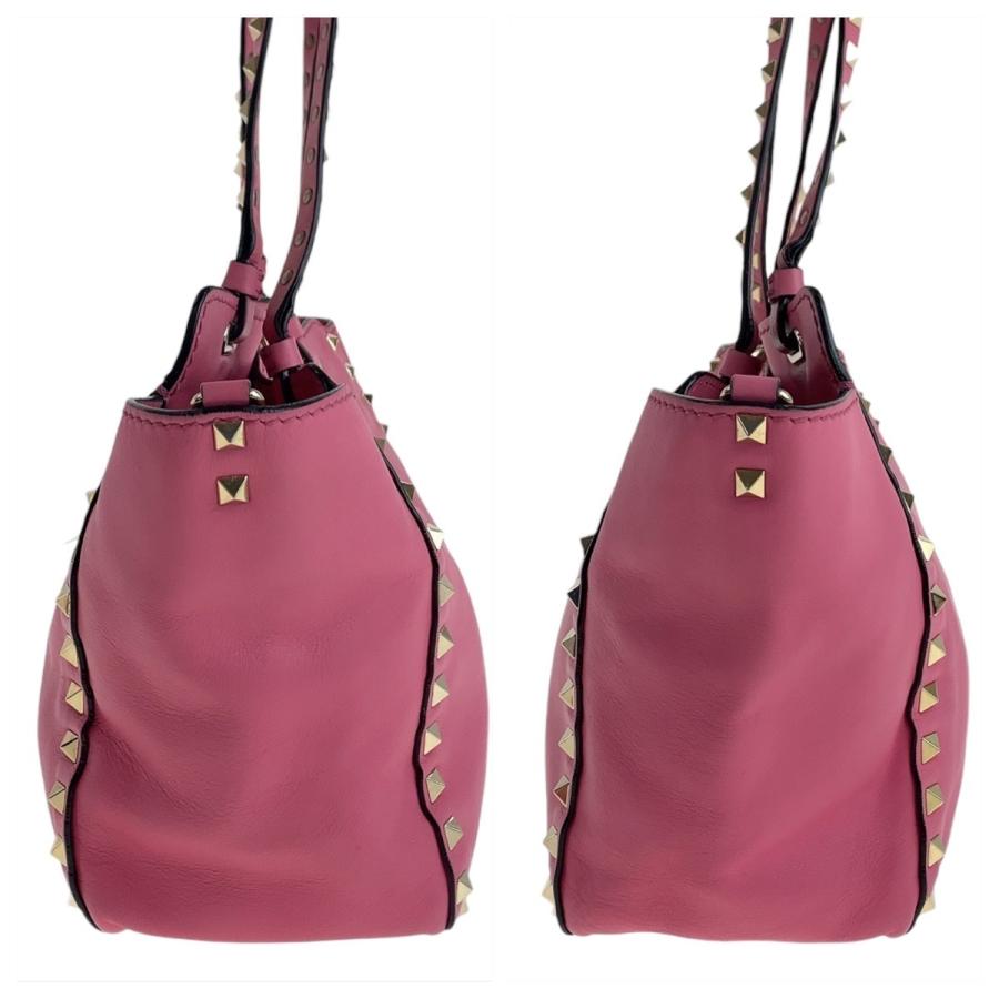 VALENTINO（ヴァレンティノ） ロックスタッズ ピンク ゴールド金具