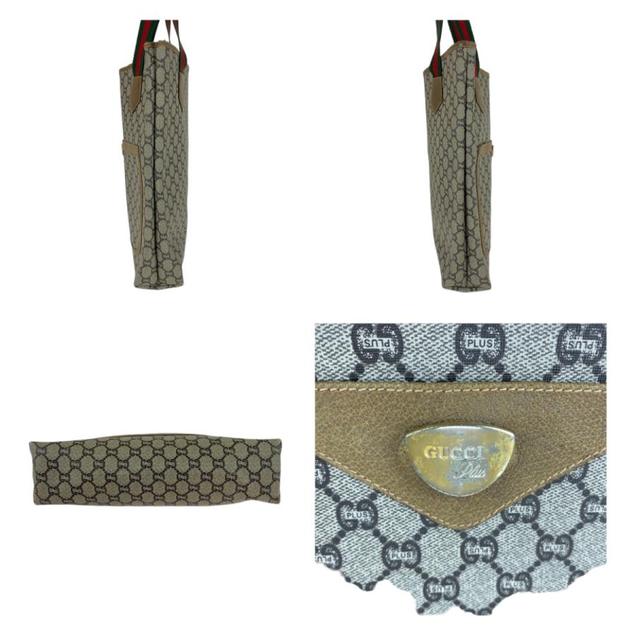 GUCCI（グッチ） オールドグッチ GGプラス シェリーライン ブラウン