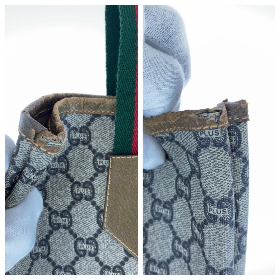 GUCCI（グッチ） オールドグッチ GGプラス シェリーライン ブラウン