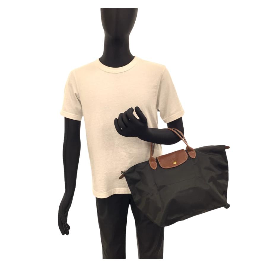 Longchamp ロンシャン ル プリアージュ ブラック ブラウン ナイロン/レザー トートバッグ ハンドバッグ 折りたたみバッグ 407383 | LONGCHAMP | 06